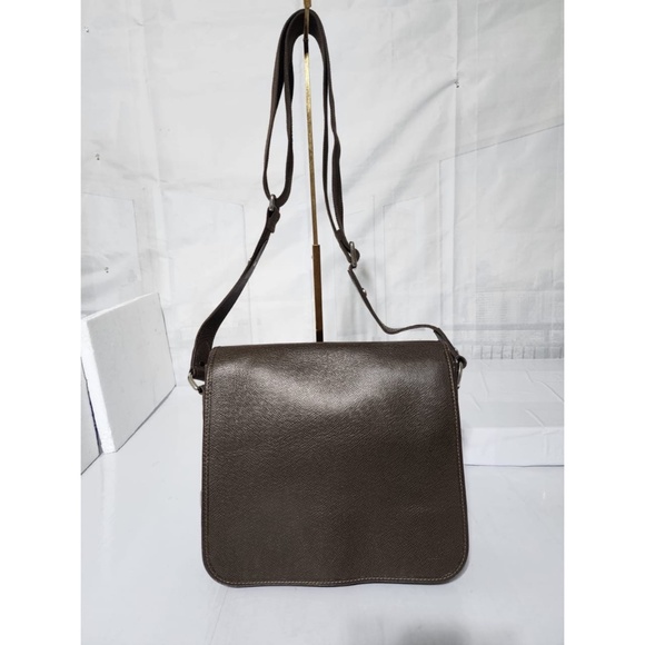 Authentic Louis Vuitton Taiga Leather Roman PM Bag Brown - Picture 15 of 15